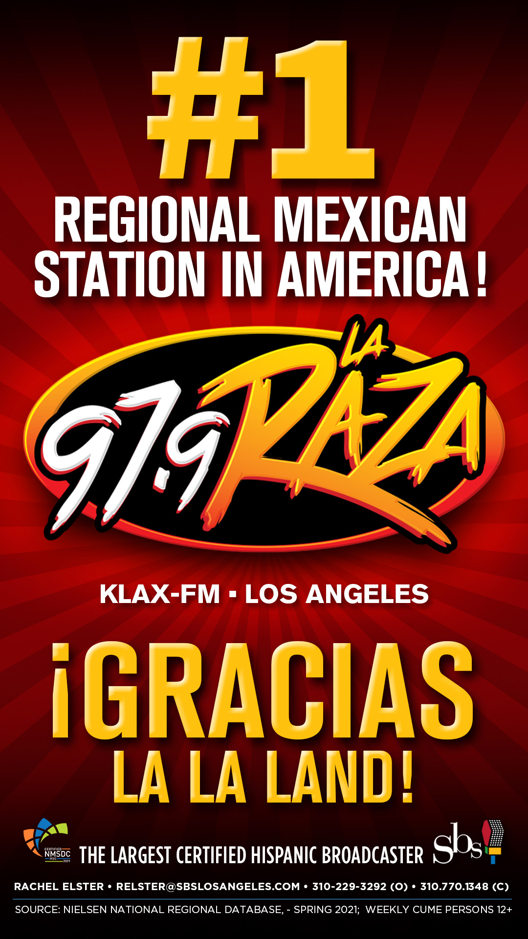 KLAX #1 Regional Mexican Station in America!