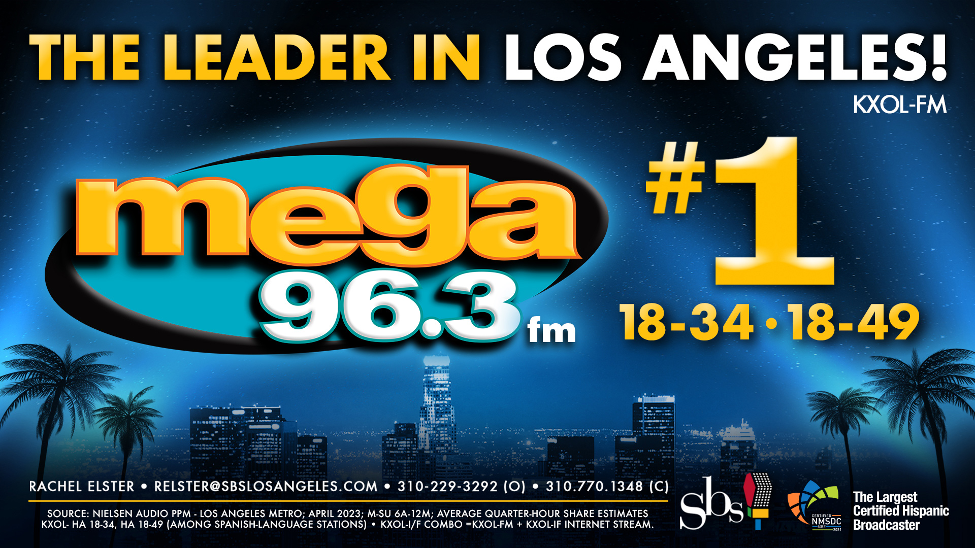 #1 KXOL - The leader in Los Angeles!