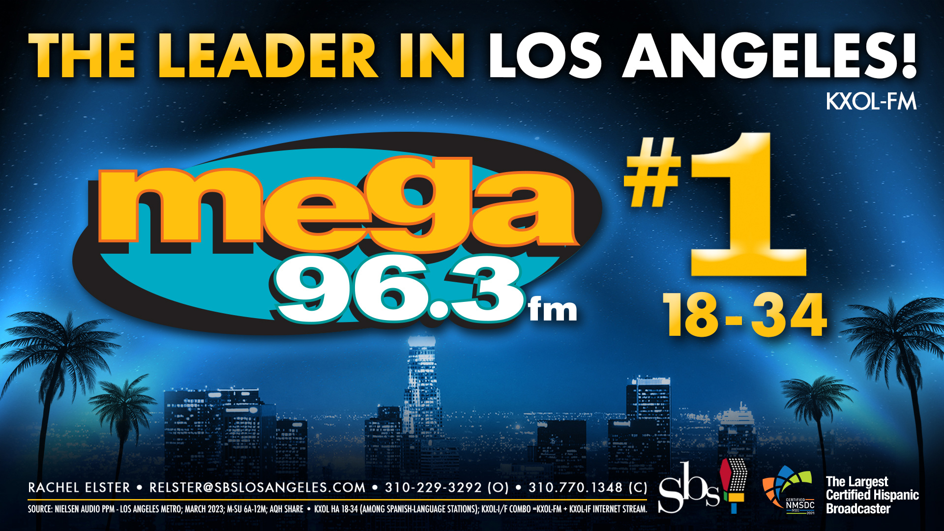 #1 KXOL - The leader in Los Angeles!