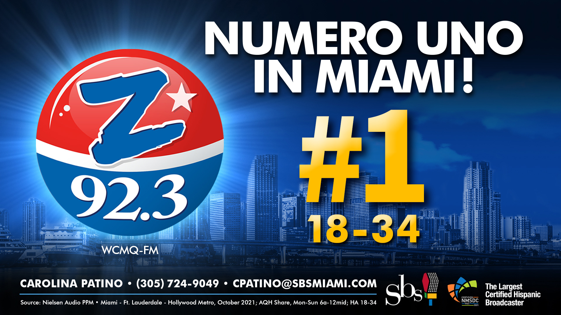 WCMQ - Numero uno in Miami!